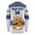 Custom Finland Hockey Long Sleeve Shirt 2024 Go Suomi - Wonder Print Shop