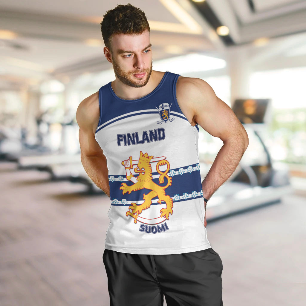 Custom Finland Hockey Men Tank Top 2024 Go Suomi - Wonder Print Shop