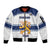 Custom Finland Hockey Sleeve Zip Bomber Jacket 2024 Go Suomi