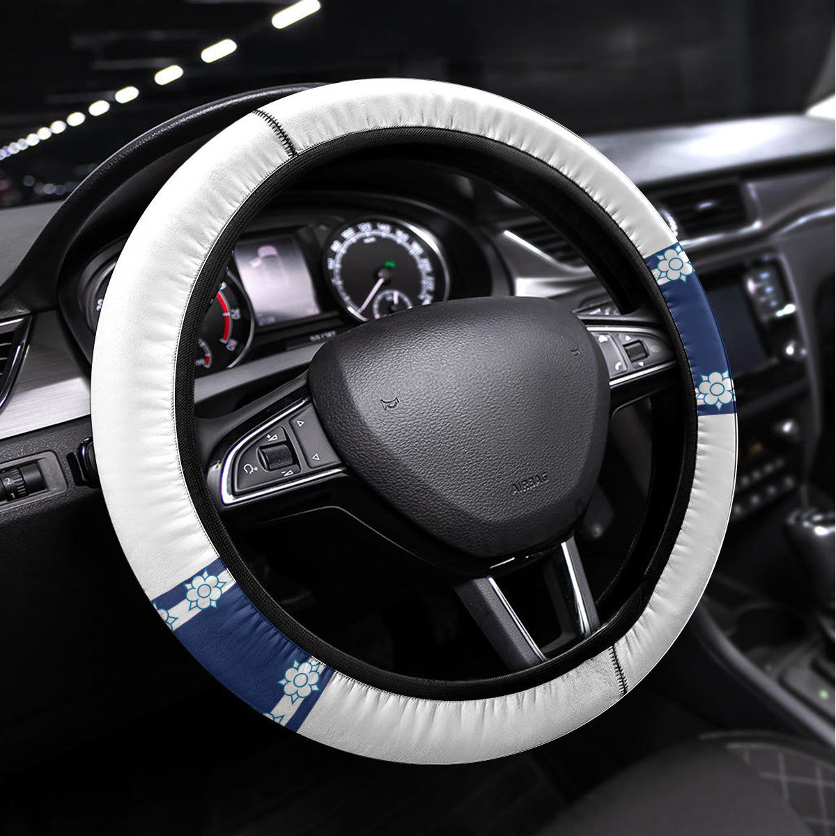 Finland Hockey Steering Wheel Cover 2024 Go Suomi