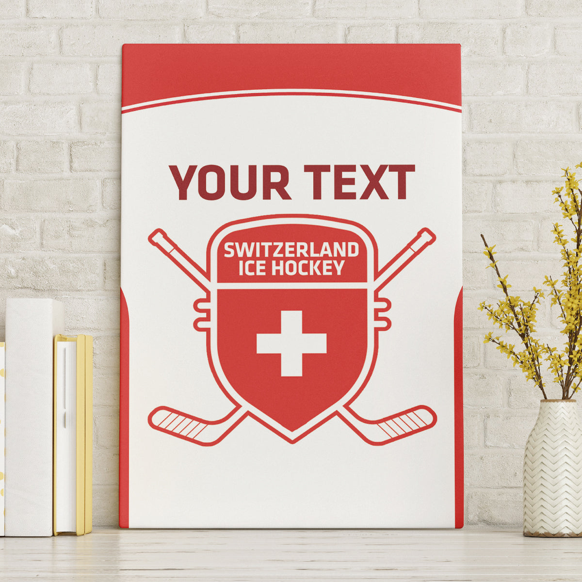 Custom Switzerland Hockey Canvas Wall Art 2024 Go La Nati - Wonder Print Shop