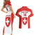 Custom Switzerland Hockey Couples Matching Short Sleeve Bodycon Dress and Hawaiian Shirt 2024 Go La Nati - Wonder Print Shop