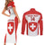 Custom Switzerland Hockey Couples Matching Short Sleeve Bodycon Dress and Long Sleeve Button Shirt 2024 Go La Nati - Wonder Print Shop