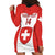 Custom Switzerland Hockey Hoodie Dress 2024 Go La Nati - Wonder Print Shop