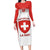 Custom Switzerland Hockey Long Sleeve Bodycon Dress 2024 Go La Nati - Wonder Print Shop