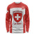 Custom Switzerland Hockey Long Sleeve Shirt 2024 Go La Nati - Wonder Print Shop