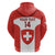 Custom Switzerland Hockey Zip Hoodie 2024 Go La Nati