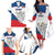 Custom Czech Republic Hockey Family Matching Off The Shoulder Long Sleeve Dress and Hawaiian Shirt 2024 Go Czechia LT14