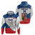 Custom Czech Republic Hockey Zip Hoodie 2024 Go Czechia LT14