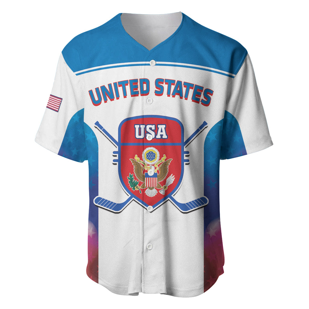 Custom United States Hockey Baseball Jersey 2024 Go USA - Wonder Print Shop