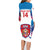 Custom United States Hockey Family Matching Long Sleeve Bodycon Dress and Hawaiian Shirt 2024 Go USA - Wonder Print Shop