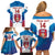 Custom United States Hockey Family Matching Off Shoulder Short Dress and Hawaiian Shirt 2024 Go USA - Wonder Print Shop