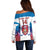 Custom United States Hockey Off Shoulder Sweater 2024 Go USA - Wonder Print Shop