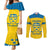 Custom Sweden Hockey Couples Matching Mermaid Dress and Long Sleeve Button Shirt 2024 Go Swedish