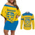 Custom Sweden Hockey Couples Matching Off Shoulder Short Dress and Long Sleeve Button Shirt 2024 Go Swedish - Wonder Print Shop