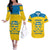 Custom Sweden Hockey Couples Matching Off The Shoulder Long Sleeve Dress and Hawaiian Shirt 2024 Go Swedish - Wonder Print Shop