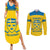 Custom Sweden Hockey Couples Matching Summer Maxi Dress and Long Sleeve Button Shirt 2024 Go Swedish - Wonder Print Shop