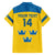 Custom Sweden Hockey Family Matching Puletasi and Hawaiian Shirt 2024 Go Swedish - Wonder Print Shop