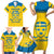 Custom Sweden Hockey Family Matching Short Sleeve Bodycon Dress and Hawaiian Shirt 2024 Go Swedish - Wonder Print Shop