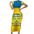 Custom Sweden Hockey Family Matching Short Sleeve Bodycon Dress and Hawaiian Shirt 2024 Go Swedish - Wonder Print Shop