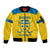 Custom Sweden Hockey Sleeve Zip Bomber Jacket 2024 Go Swedish