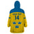 Custom Sweden Hockey Wearable Blanket Hoodie 2024 Go Swedish