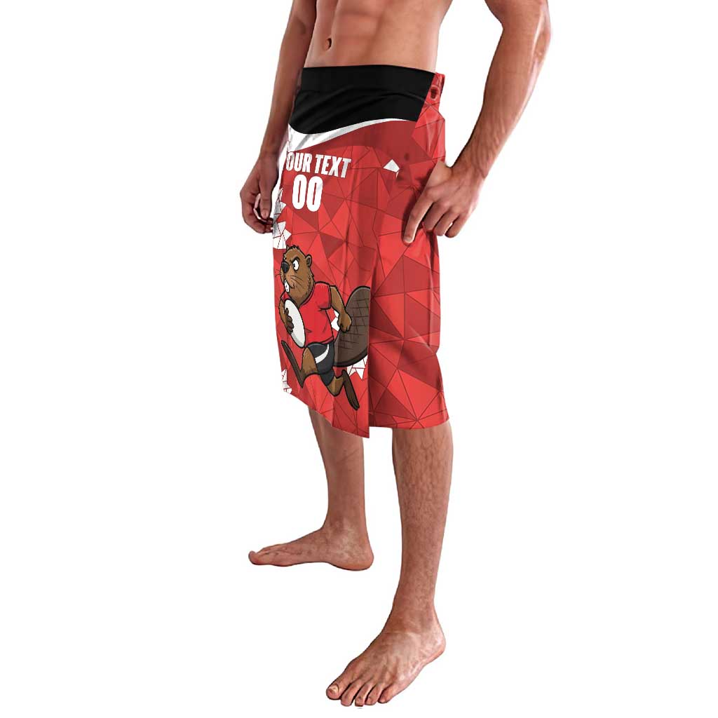 Canada Rugby Custom Lavalava Beaver Mascot Go Canadian