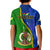 Personalised Vanuatu Malampa Province Kid Polo Shirt Turtle Sand Drawing Unique Tapa Pattern - Wonder Print Shop