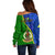 Personalised Vanuatu Malampa Province Off Shoulder Sweater Turtle Sand Drawing Unique Tapa Pattern - Wonder Print Shop