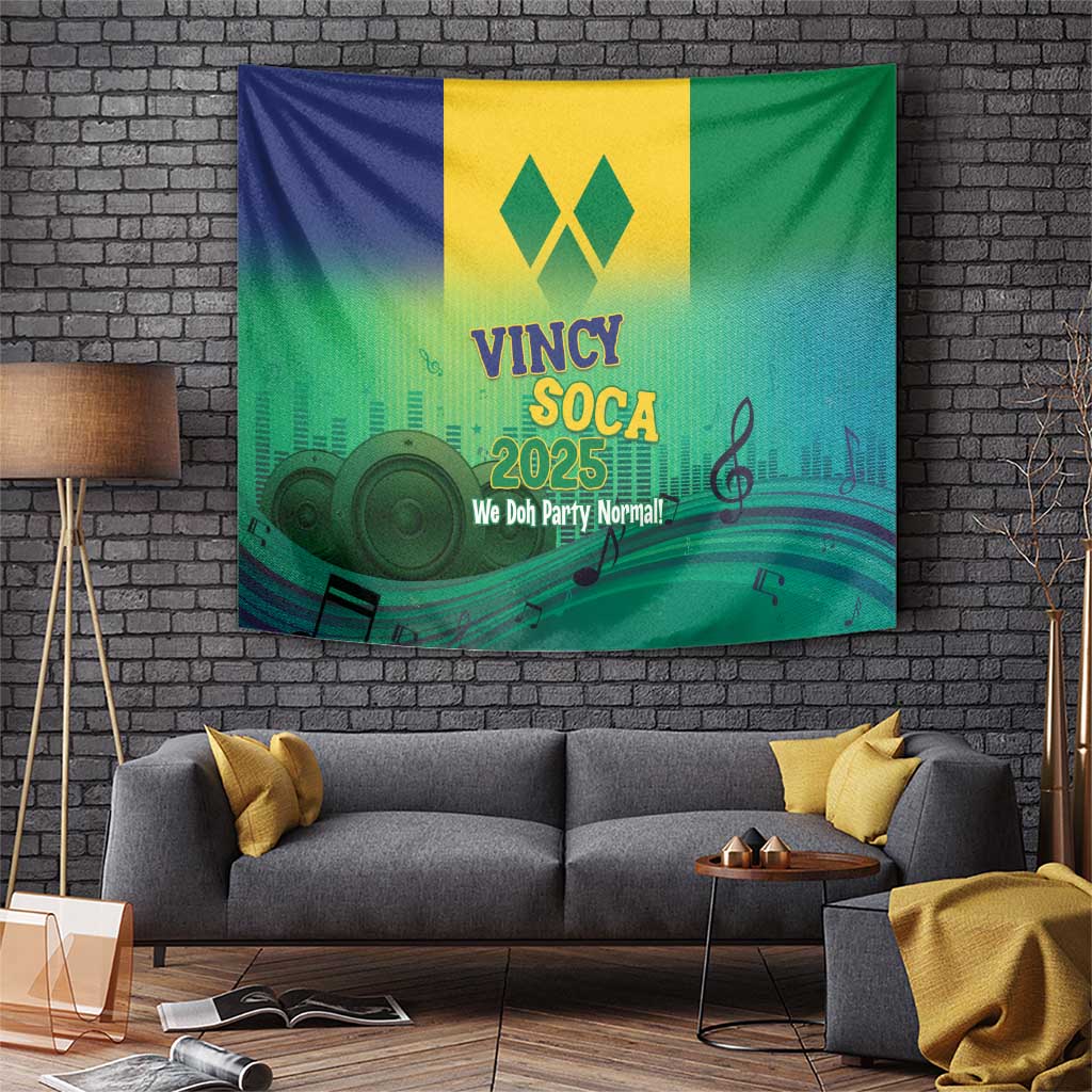 Vincy Mas 2025 Tapestry Vincy Soca We Doh Party Normal - Wonder Print Shop