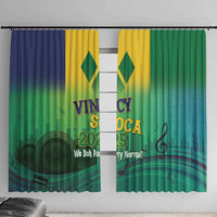 Vincy Mas 2025 Window Curtain Vincy Soca We Doh Party Normal - Wonder Print Shop