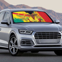 Personalized Grenada Spicemas 2025 Auto Sun Shade Spice Isle Nutmeg Cocoa Pod - Wonder Print Shop