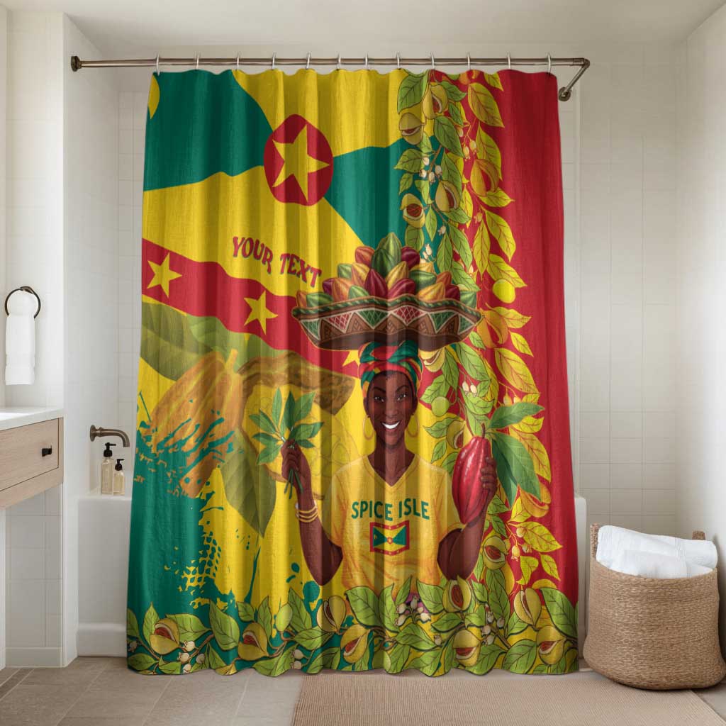 Personalized Grenada Spicemas 2025 Bathroom Set Spice Isle Nutmeg Cocoa Pod - Wonder Print Shop