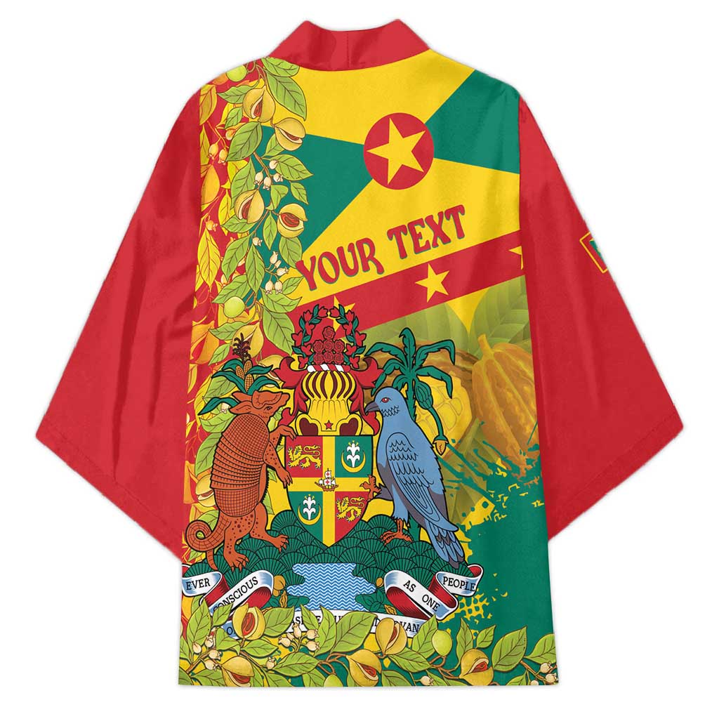Personalized Grenada Spicemas 2025 Kimono Spice Isle Nutmeg Cocoa Pod - Wonder Print Shop