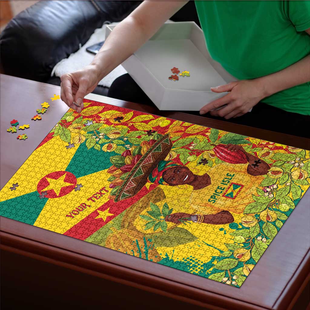 Personalized Grenada Spicemas 2025 Puzzle Spice Isle Nutmeg Cocoa Pod - Wonder Print Shop