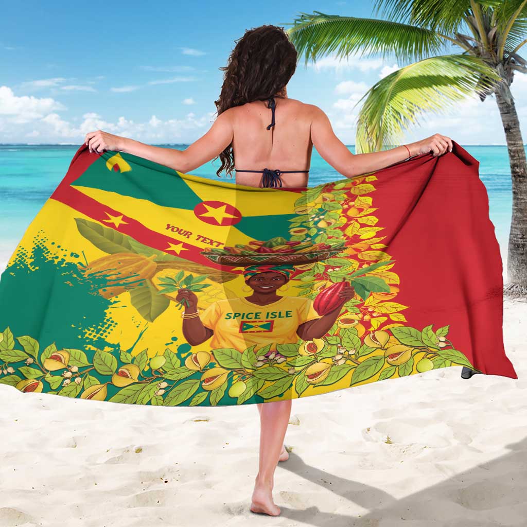 Personalized Grenada Spicemas 2025 Sarong Spice Isle Nutmeg Cocoa Pod - Wonder Print Shop