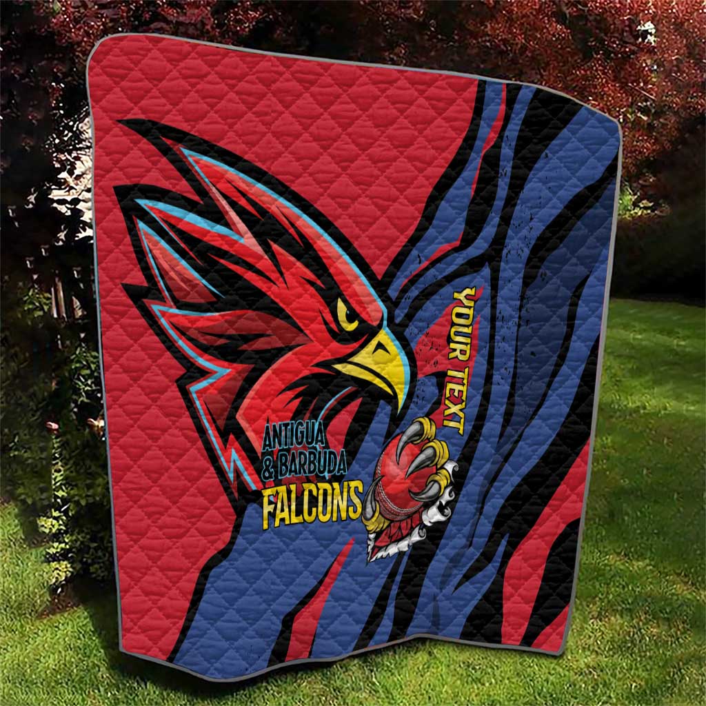 Antigua and Barbuda Cricket Custom Quilt Go Champions Falcons - Wonder Print Shop