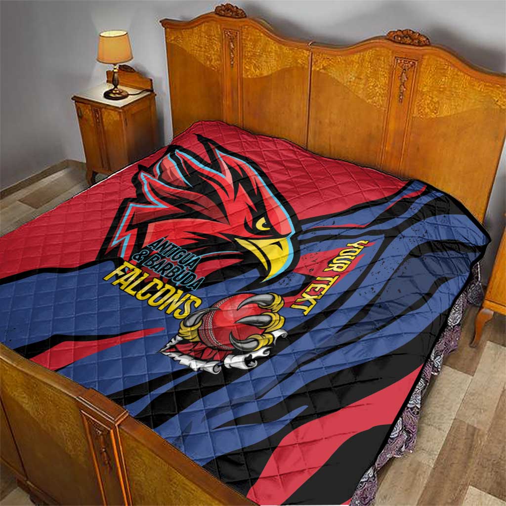 Antigua and Barbuda Cricket Custom Quilt Go Champions Falcons - Wonder Print Shop