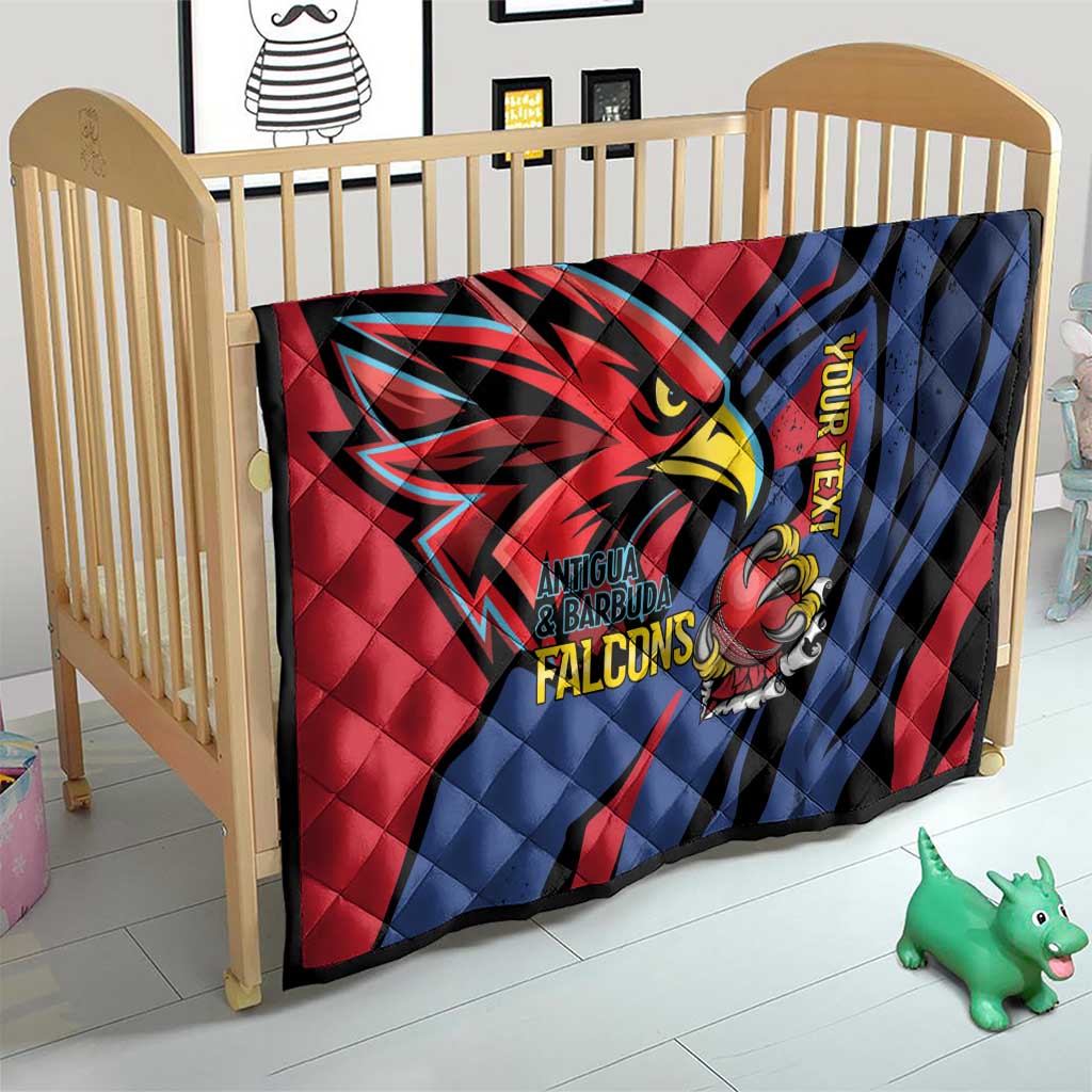 Antigua and Barbuda Cricket Custom Quilt Go Champions Falcons - Wonder Print Shop