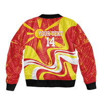 Macedonia Football Custom Bomber Jacket Go Risovi Grunge Style - Wonder Print Shop