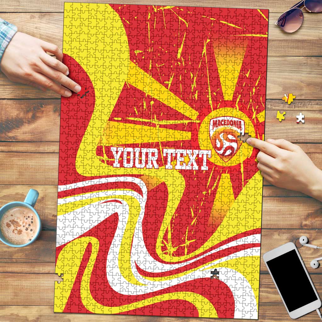 Macedonia Football Custom Puzzle Go Risovi Grunge Style - Wonder Print Shop