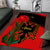 Albania Flag Day Area Rug Albanian Coat Of Arms With Red Poppy - Wonder Print Shop