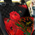 Albania Flag Day Back Car Seat Cover Albanian Coat Of Arms With Red Poppy - Wonder Print Shop