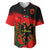 Albania Flag Day Baseball Jersey Albanian Coat Of Arms With Red Poppy - Wonder Print Shop