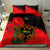 Albania Flag Day Bedding Set Albanian Coat Of Arms With Red Poppy - Wonder Print Shop