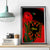 Albania Flag Day Canvas Wall Art Albanian Coat Of Arms With Red Poppy - Wonder Print Shop