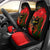 Albania Flag Day Car Seat Cover Albanian Coat Of Arms With Red Poppy - Wonder Print Shop