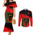 albania-flag-day-couples-matching-mermaid-dress-and-long-sleeve-button-shirt-albanian-coat-of-arms-with-red-poppy