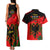 Albania Flag Day Couples Matching Tank Maxi Dress and Hawaiian Shirt Albanian Coat Of Arms With Red Poppy - Wonder Print Shop