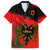 Albania Flag Day Family Matching Off Shoulder Short Dress and Hawaiian Shirt Albanian Coat Of Arms With Red Poppy - Wonder Print Shop